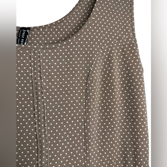 Free People Tan Mini Dress with Dots - Picture 5 of 9
